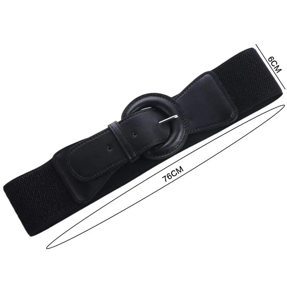 Faja elástica de cuero de moda, corsé elástico de Color sólido, cinturón, lazo, cuerda, corsé de cintura ancha adelgazante para chica