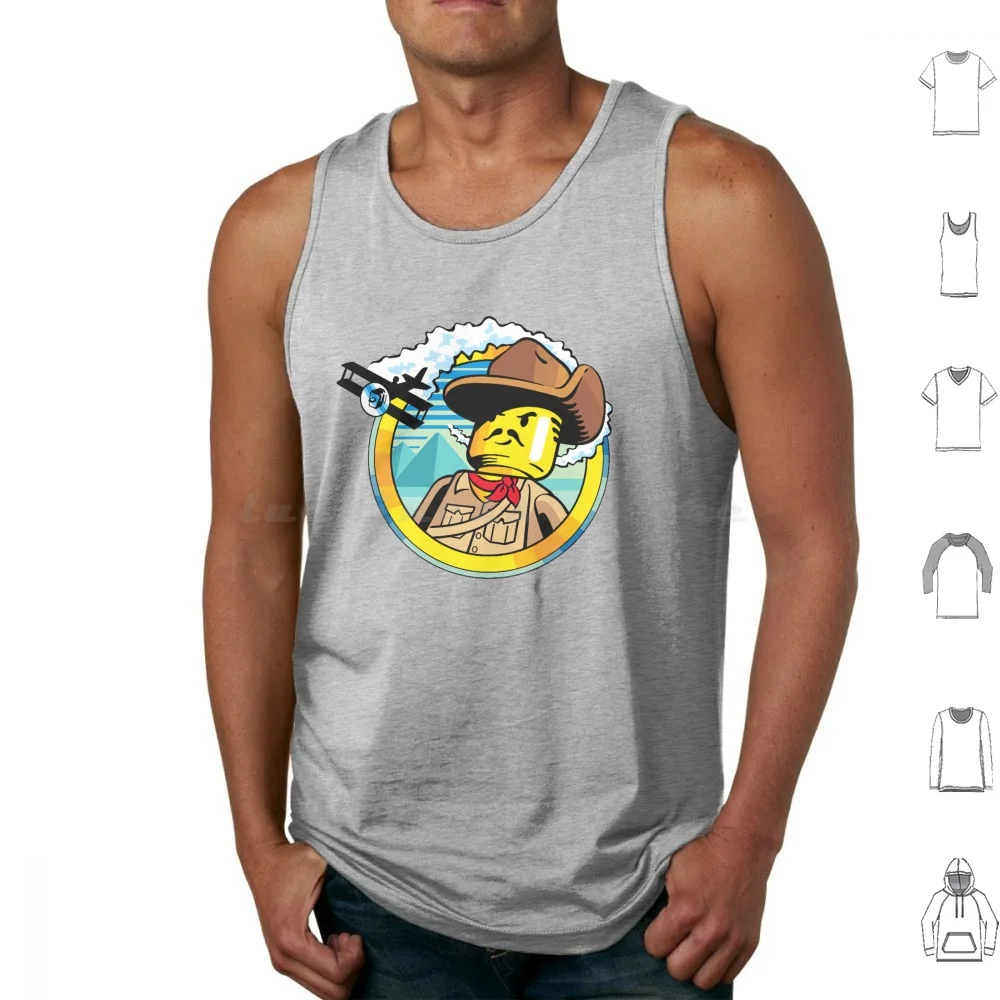 Adventurers Calssic Logo Tank Tops Print Cotton Figure Toy Plastic Adventurers Adventure Theme Classic