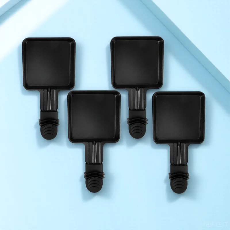 

4Pcs Non-Stick Square Cheese Melt Pan Mini Raclette Grill Pans Even Heating Safe Design Time Saving Cheese Melt Pan