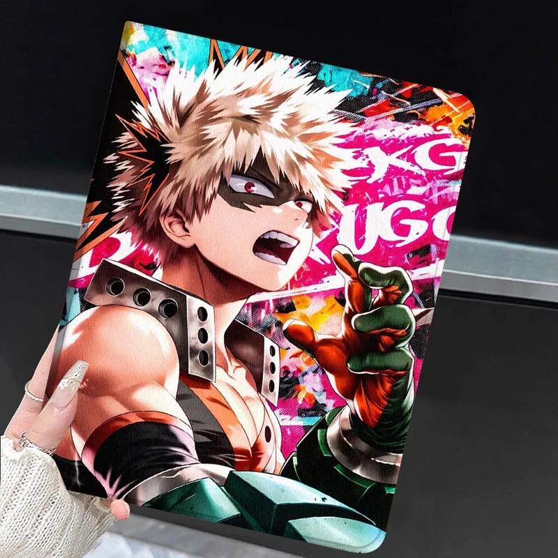 Cartoon Bakugou Katsuki Popular For Huawei MediaPad MatePad Honor Pro V6 9 V8 X9 X 10 13.3 11 Inch Pen Tray Tablet Case