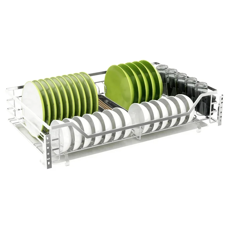 shallow cabinets, cupboards, pull baskets, stainless steel kitchen cabinets, drawers, dishes, baskets, damping rails