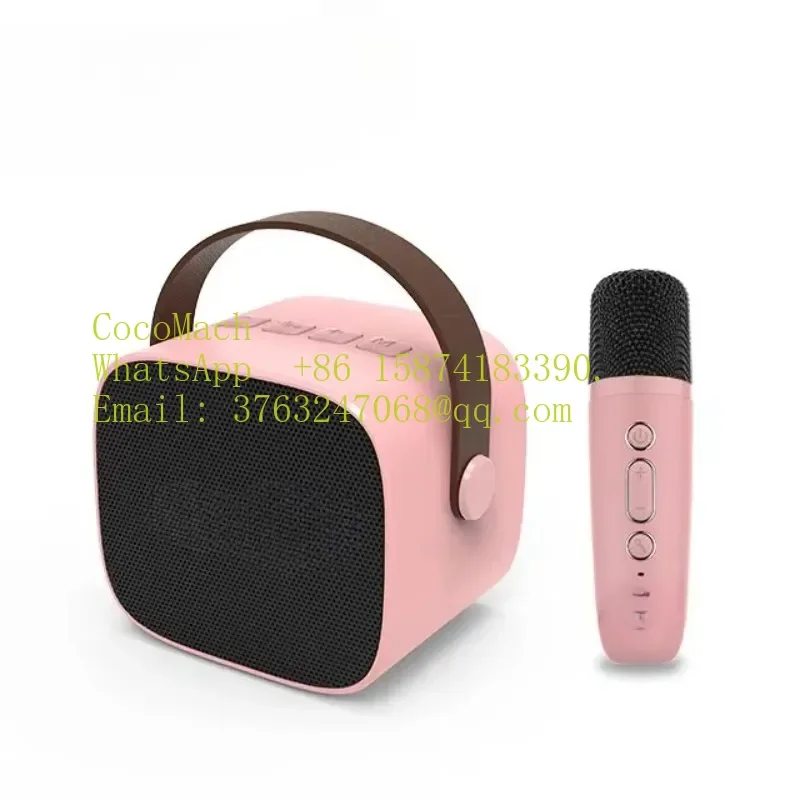 Callvi W2 Mini Bluetooth Music Player Amplifier Portable Karaoke Speaker With Wireless Handheld Microphone For Home Party