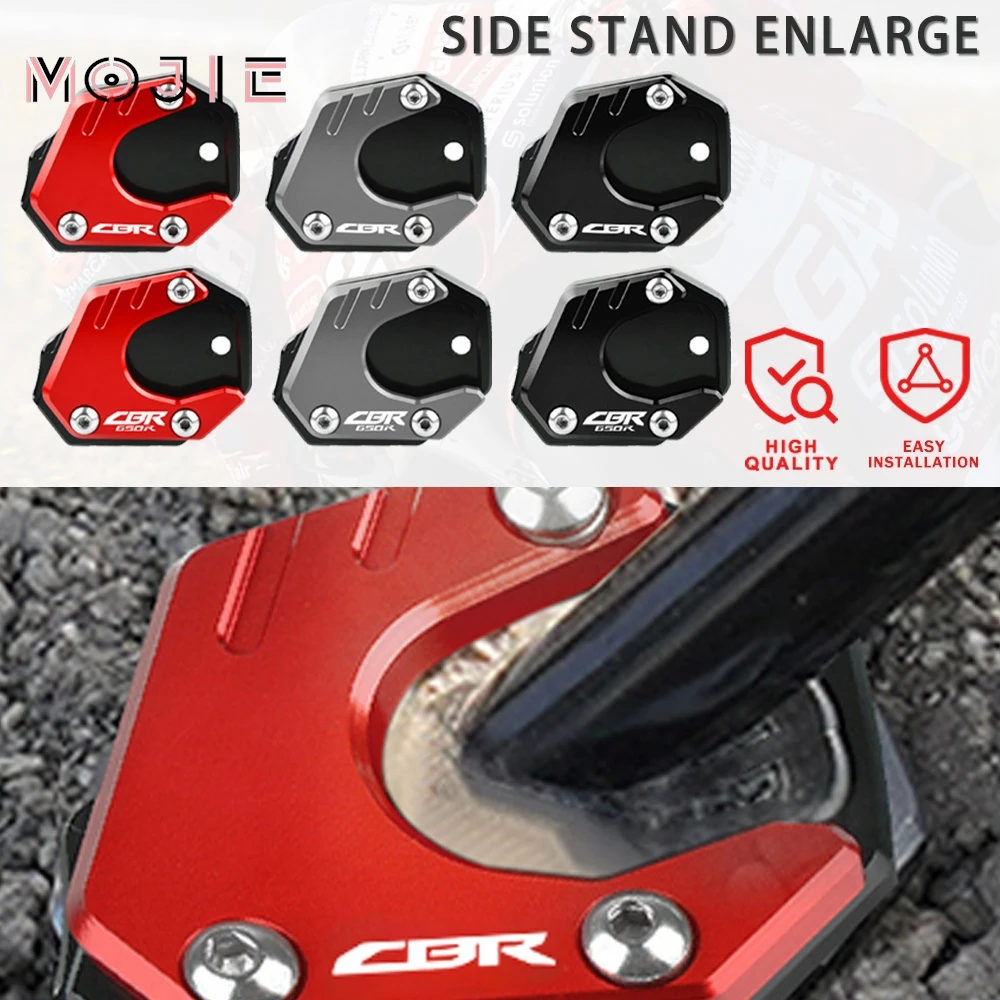 

2023 2022 Motorcycle Side Stand Enlarge Plate Kickstand Extension FOR HONDA CBR650R CBR500R CBR600RR CBR250R CBR250F CBR300R