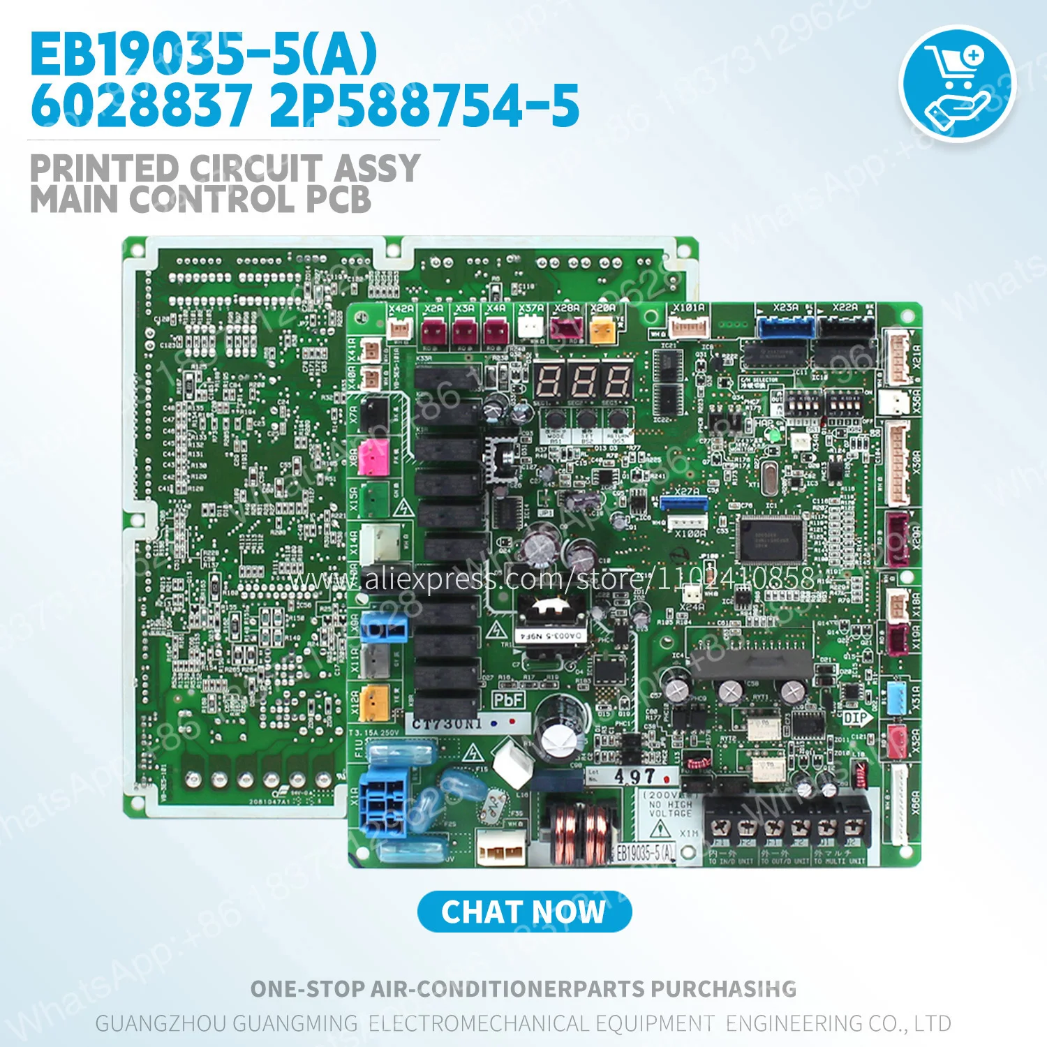 Placa de circuito impreso de control principal (PCB) EB19035-5 (sustituye a EB13001-1, 6028837, 6020011, 2P588754-5) para unidad exterior HVAC Daikin VRV