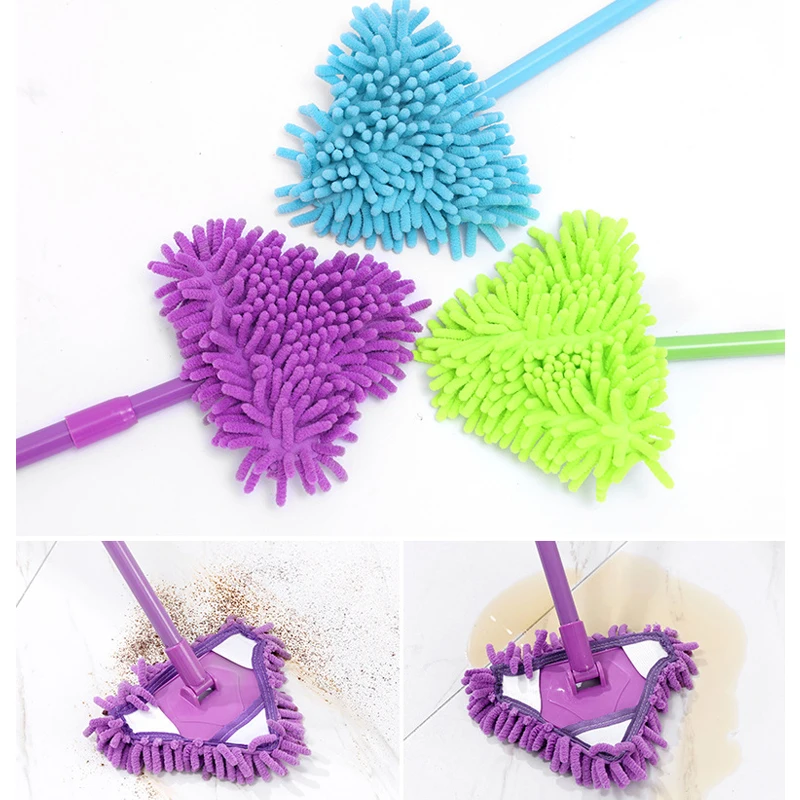 1 Pcs Washing Mop Adjustable Handle Cleaning Mop for Cleaning Soft Chenille Broom Window Wash Mops Dust Remover Wax Brush