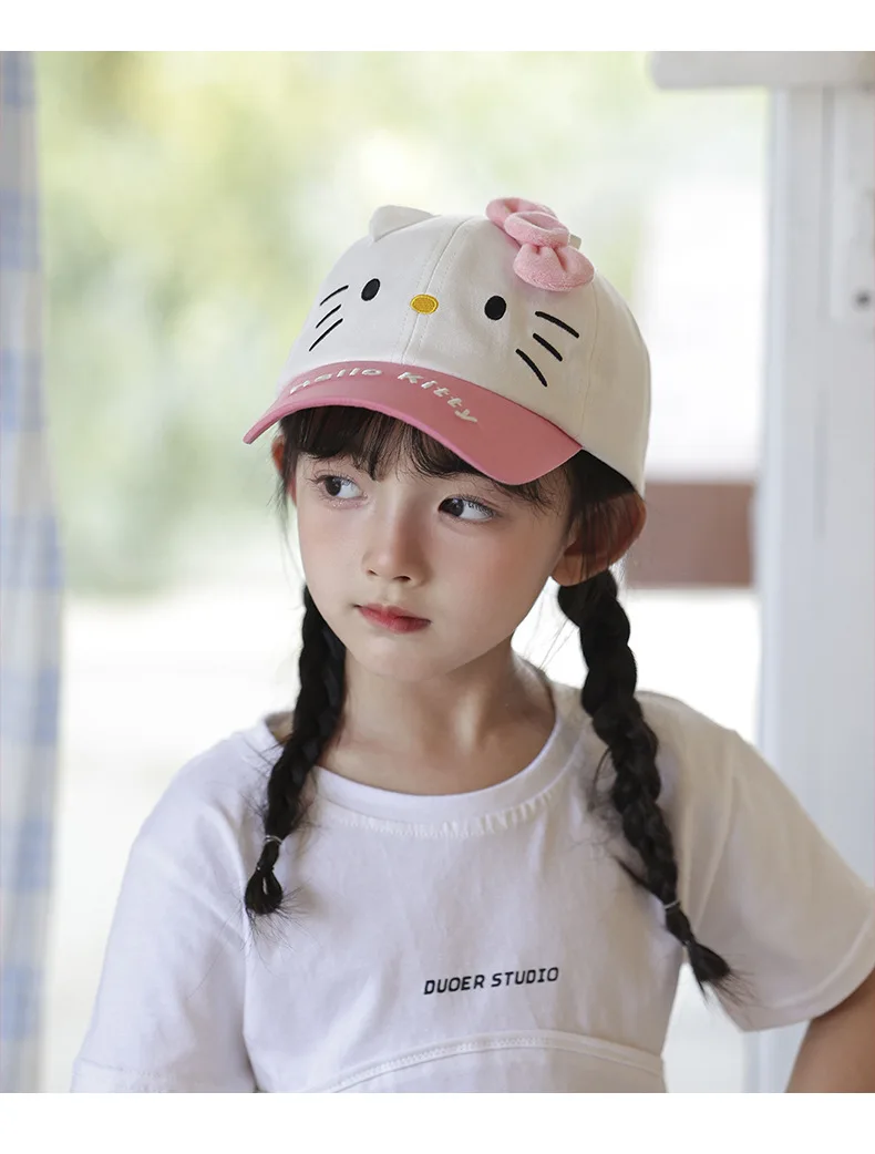 Sanrio Hello Kitty Summer boys and girls baseball caps Kuromi Cinnamoroll all-match fashion trend sunscreen sunshade caps Gifts