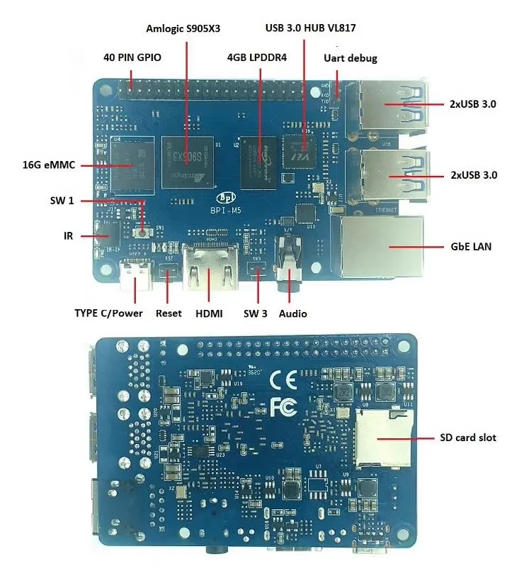 جهاز كمبيوتر أحادي اللوحة من ا - مراجعة Banana Pi Bpi-M5 وسعره