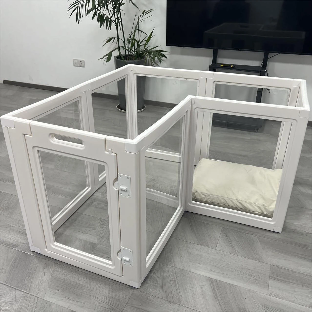 2024 New New Design Acrylic Dog Playpen Pet Pen For Dogs Crate Cage Kennel Pet Fence For Small Medium Dogs Puppy And Rabbit