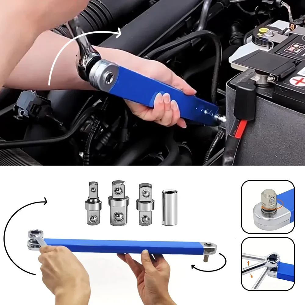 Automotive Tools  Zero Offset Extension Wrench Auto Repair Tool 1/2 in. 1/4 in. 3/8 in. Car Disassembly Tools Auto Repair Tool