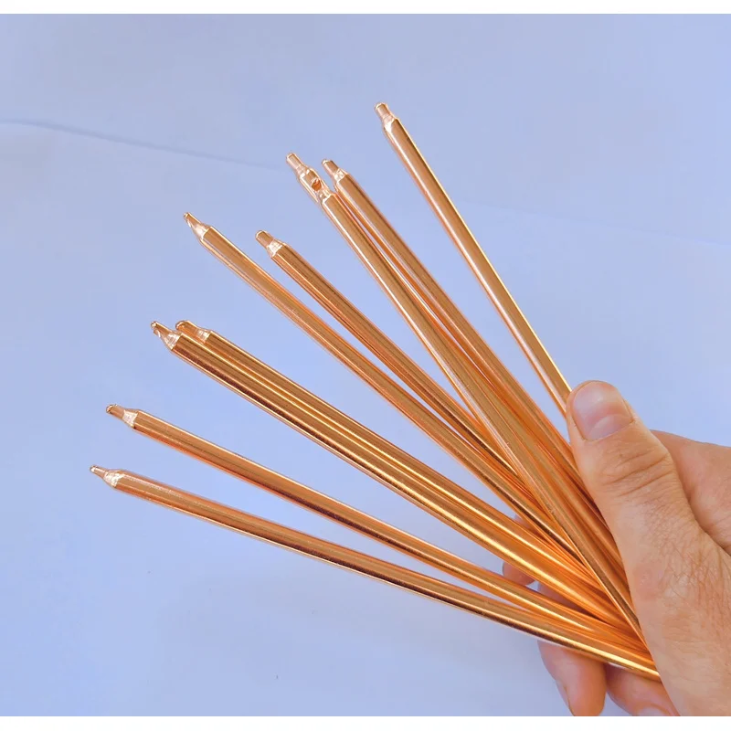 Z 6mm Diameter Laptop Cooling Pipe Heat Conductor DIY Copper Pipe Heat Sink 2PCS