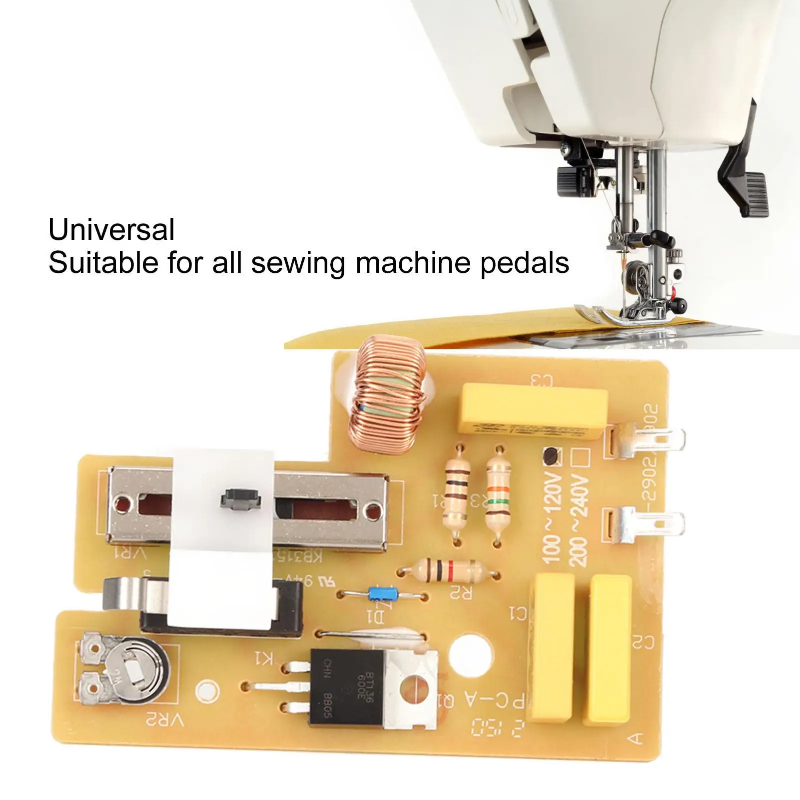 Universal Sewing Machine Pedal Replacement Circuit Board - Compatible with for all Models