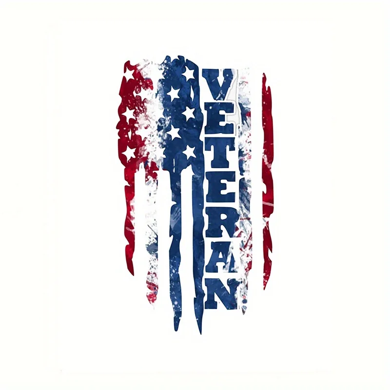 

US Military Veteran Flag Motorcycle Stickers Vinyl Decals Motorbike Electromobile Front Cowl Fuel Tank Side Fairings Decoration