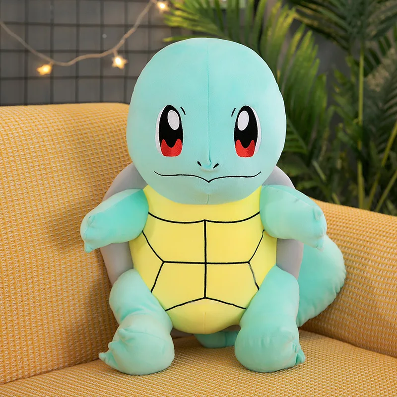 30-75Cm Pokemon Groot Formaat Pluche Speelgoed Squirtle Klassieke Kawaii Plushie Poppen Huid Shell Zachte Kussens Anime Geschenken Voor Kinderen