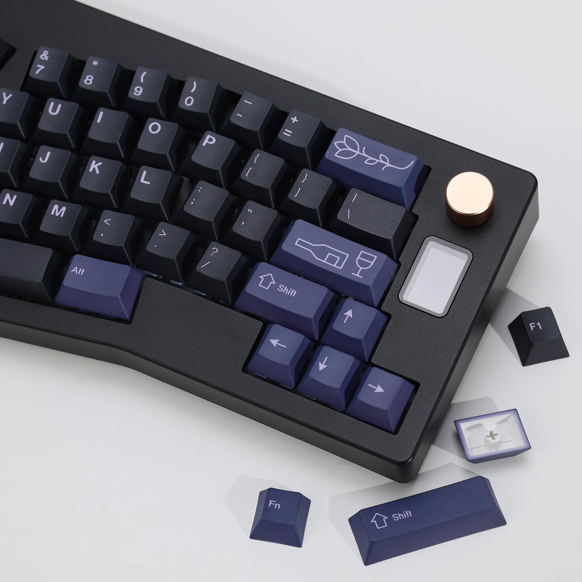 KBDiy Clone GMK Keycaps Retro GMK First Love Cherry Profile PBT ISO Keycap für magnetische Schalter Gaming Mechanische Tastatur KIT – Detail 15