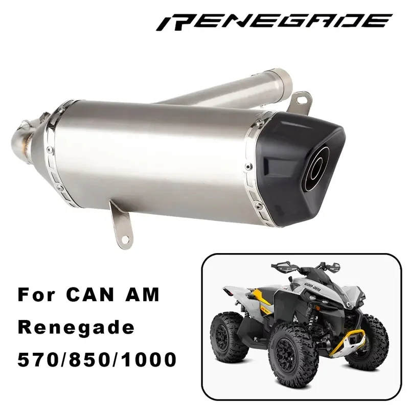 ATV Motorcycle Escape Exhaust Muffler System for Can‑Am Renegade 570, 850 (2016‑2024) & Renegade 1000 (2012‑2024)