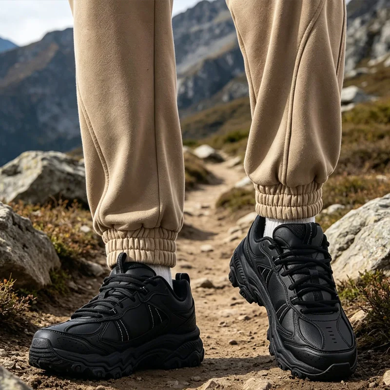

Мужские кроссовки Skechers для активного отдыха и походов 237692-BBK, легкие, противоскользящие, для ходьбы