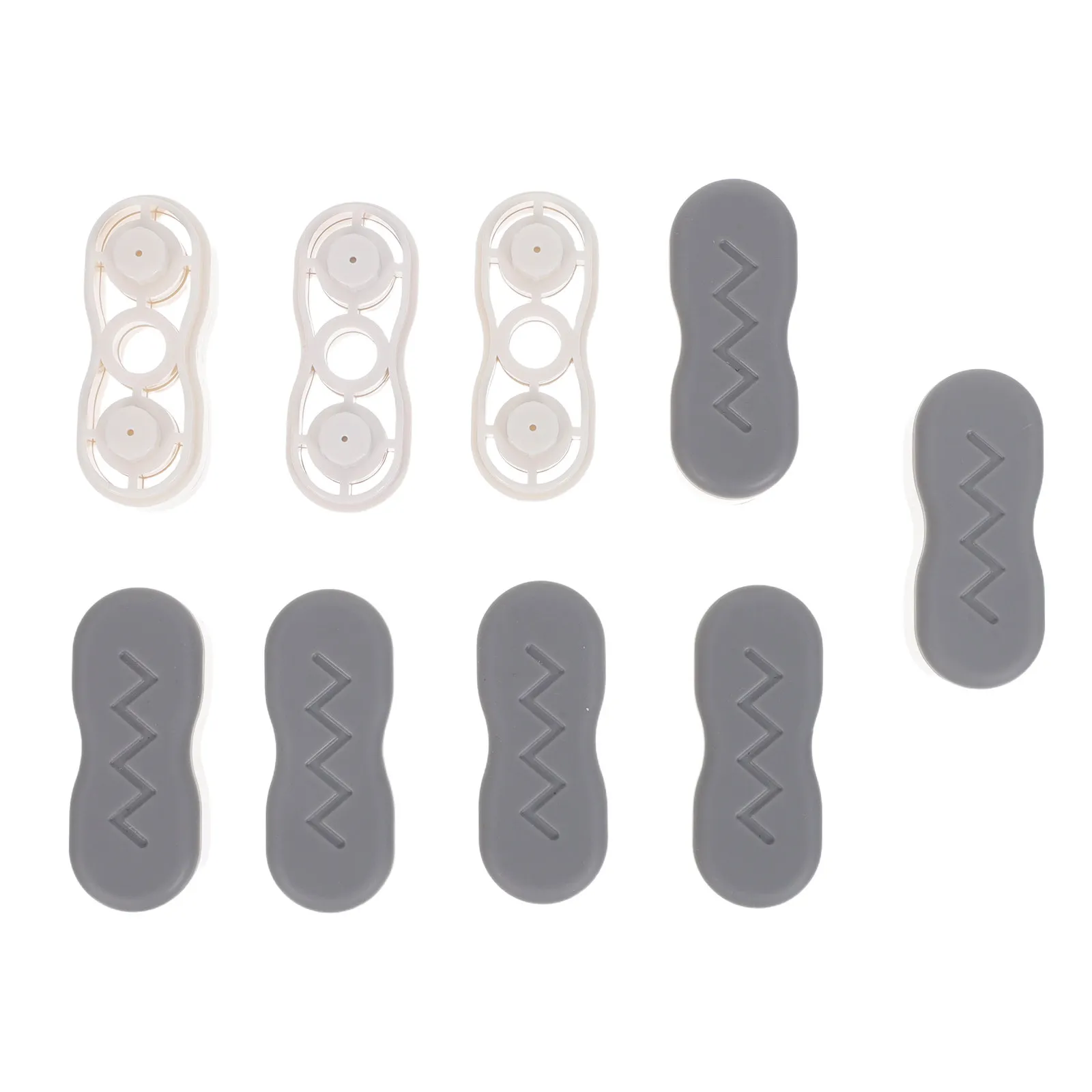 6Sets Toilet Seat Riser Pads Height Increasing Cushion Buffer for Elderly Joint Discomfort Non Slip Noise Reducing Adhesive