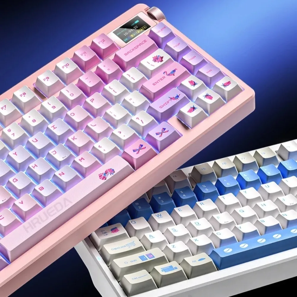 

AULA NOVA75 Tri-Mode Mechanical Keyboard Long Battery Life Hot Swap Wireless with Smart Screen Knob RGB Gaming Accessories Gifts