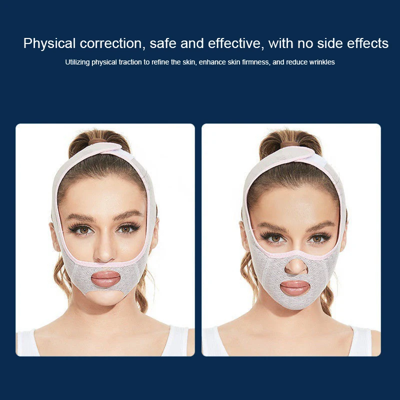 Nieuw Ontwerp Chin Up Masker V Line Vormgeving Gezichtsmaskers Face Sculpting Slaapmasker Gezichts Afslankband Face Lifting Riem