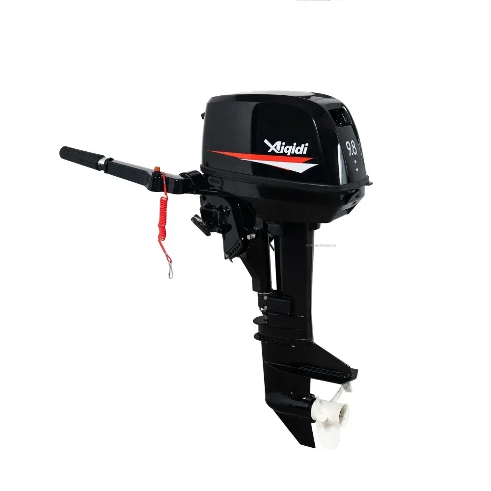 9.8HP 2 Stroke Outboard Motor, Water-Cooled,short Shaft,Double Cylinder,Gasoline Boat Engine