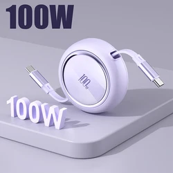 Uslion 100w Schnell ladung Typ C zu Typ C Kabel mit Box Teleskop Schnell telefon Ladekabel für iPhone 15 Xiaomi Samsung S24 S23