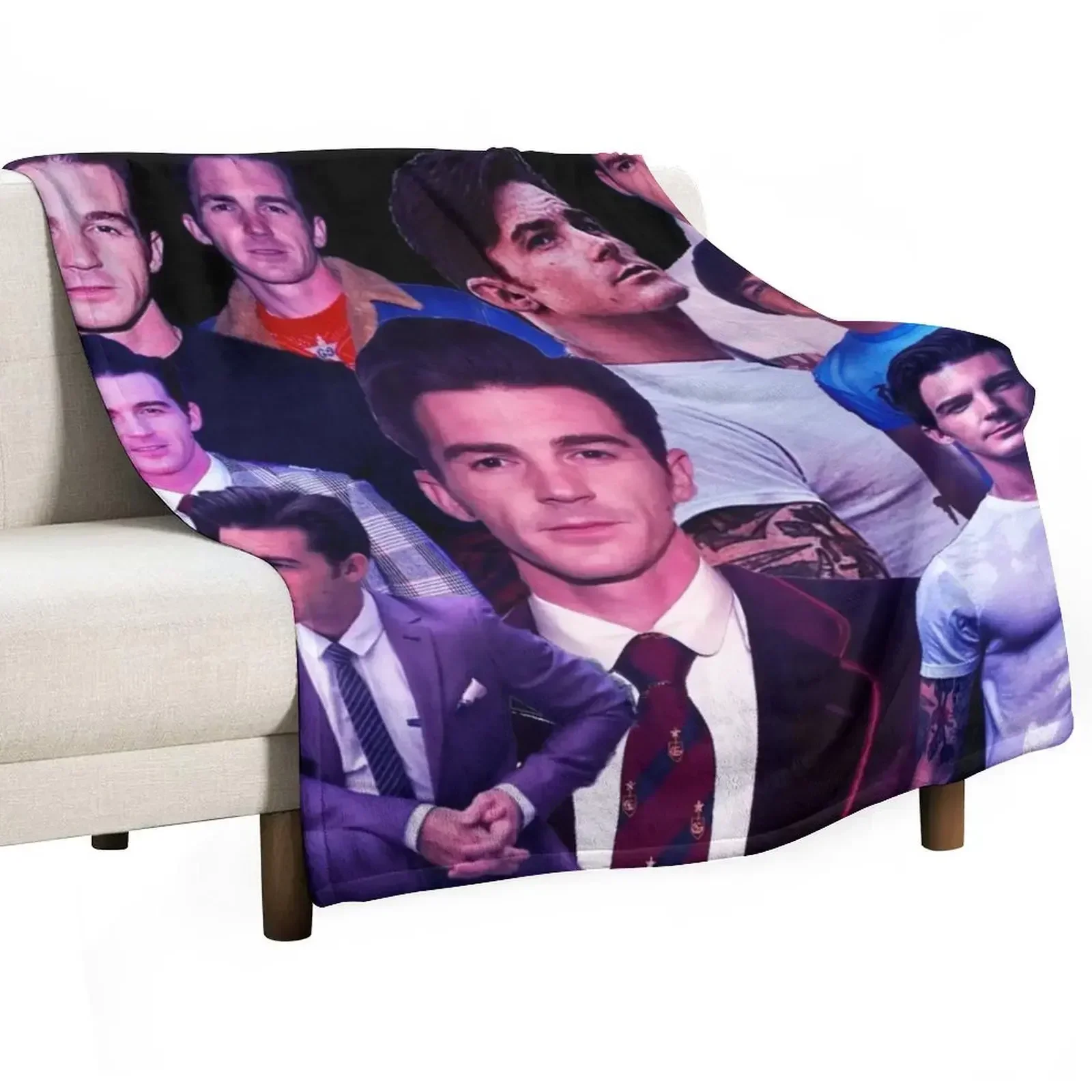 

Drake bell collage tribute design 2022 Throw Blanket Shaggy Furry Soft Blanket for Bedroom Living Room