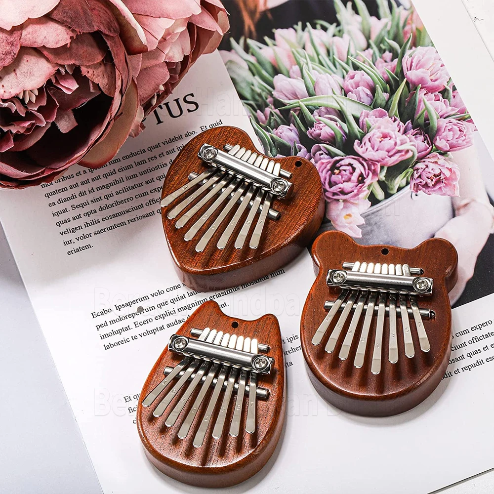 8 Key Mini Kalimba Thumb Piano Finger Mini Piano Adult Kids Musical Instrument Kaju Gift Kalim Bar HLURU ACRYL Just Fog Just One