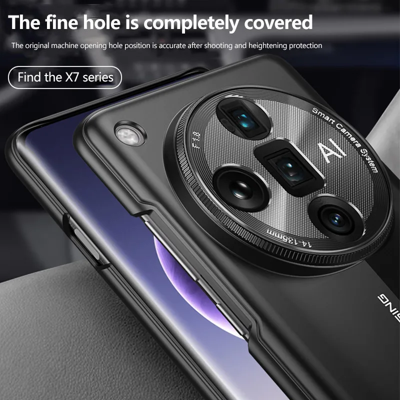 Matte PC Hard Case For OPPO Find X7 Ultra X5 X5Pro X3 X3Pro Porsche Design Glass Film Screen Precision Camera Protection Cover