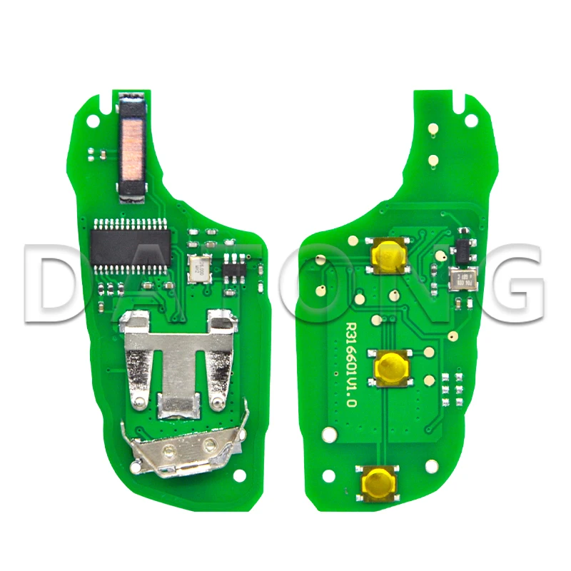 Datong świat kluczyk samochodowy z pilotem dla Peugeot 208 2008 308 508 Citroen C3 C4 C5 4A AES Chip 433.92FSK wymiana odwróć inteligentne sterowanie
