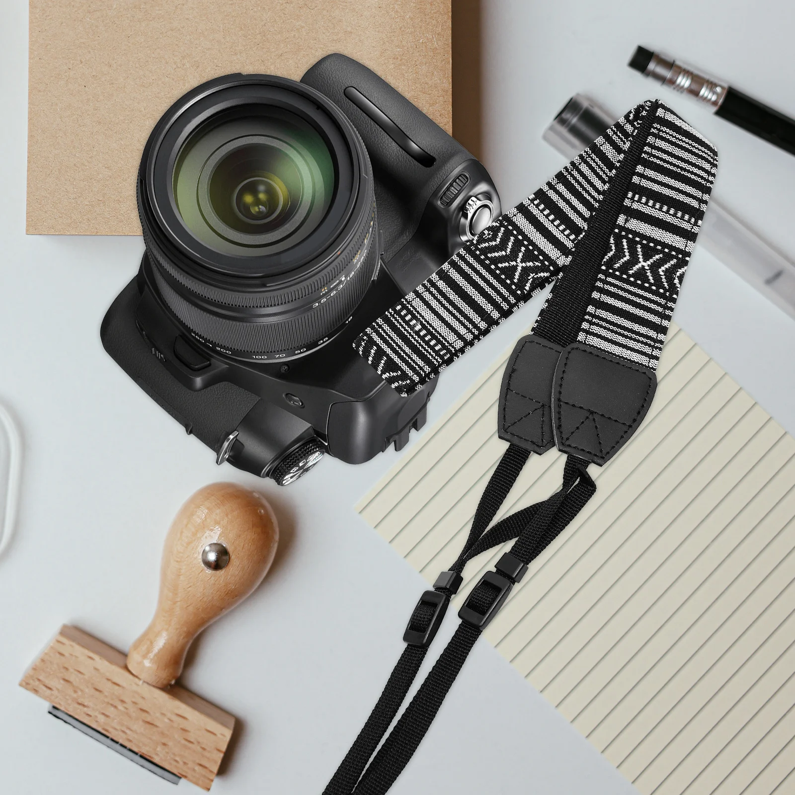 

Canvas Camera Strap for DSLR Retro Brown Adjustable Neck Shoulder Sling Outdoor Wide Safety Travel Photographic Accessory camera