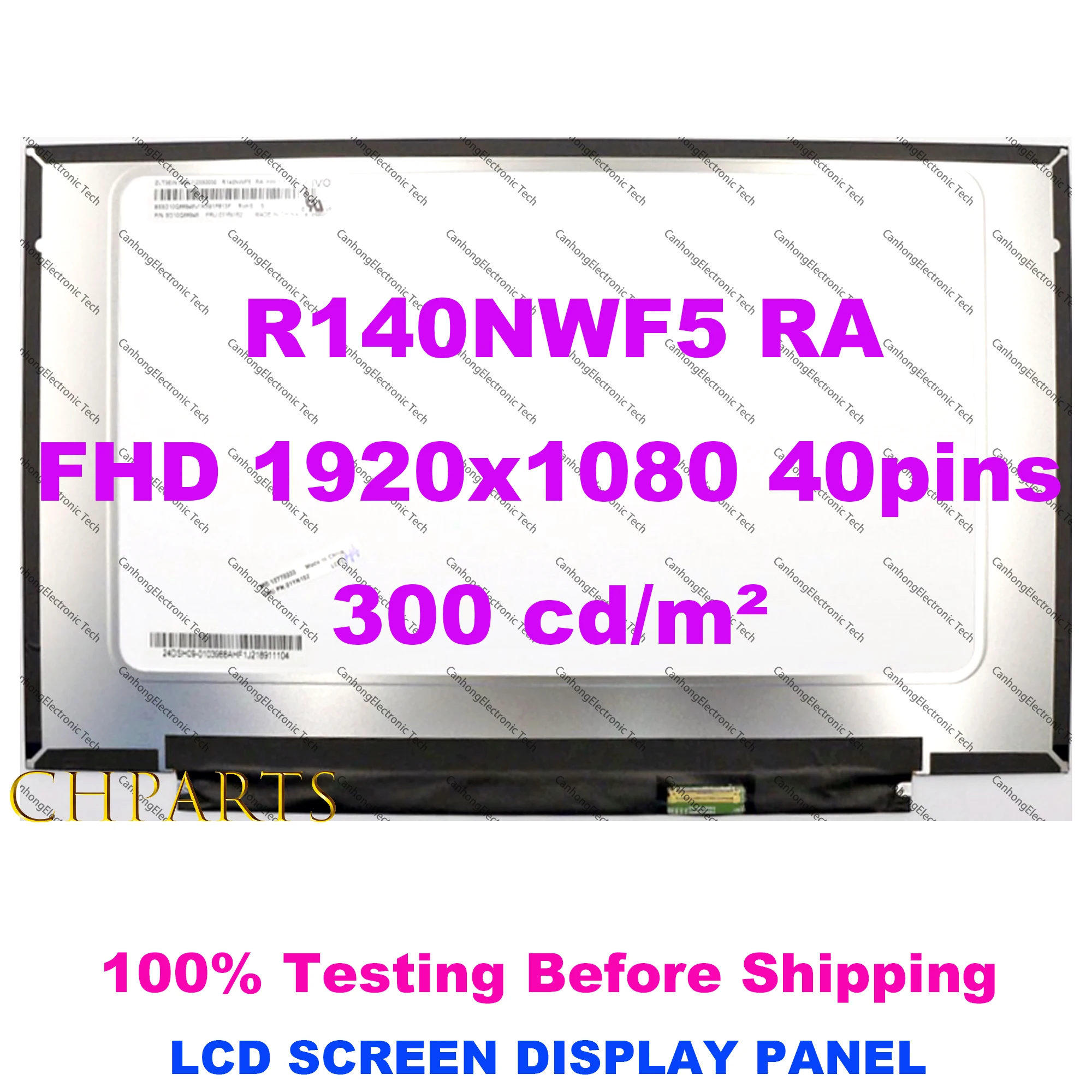 14.0 "كمبيوتر محمول LCD تعمل باللمس لوحة عرض B140HAK03.2 R140NWF5 RA LP140WFB-SPK1 لينوفو ثينك باد T490 T495 T495s 40 دبابيس