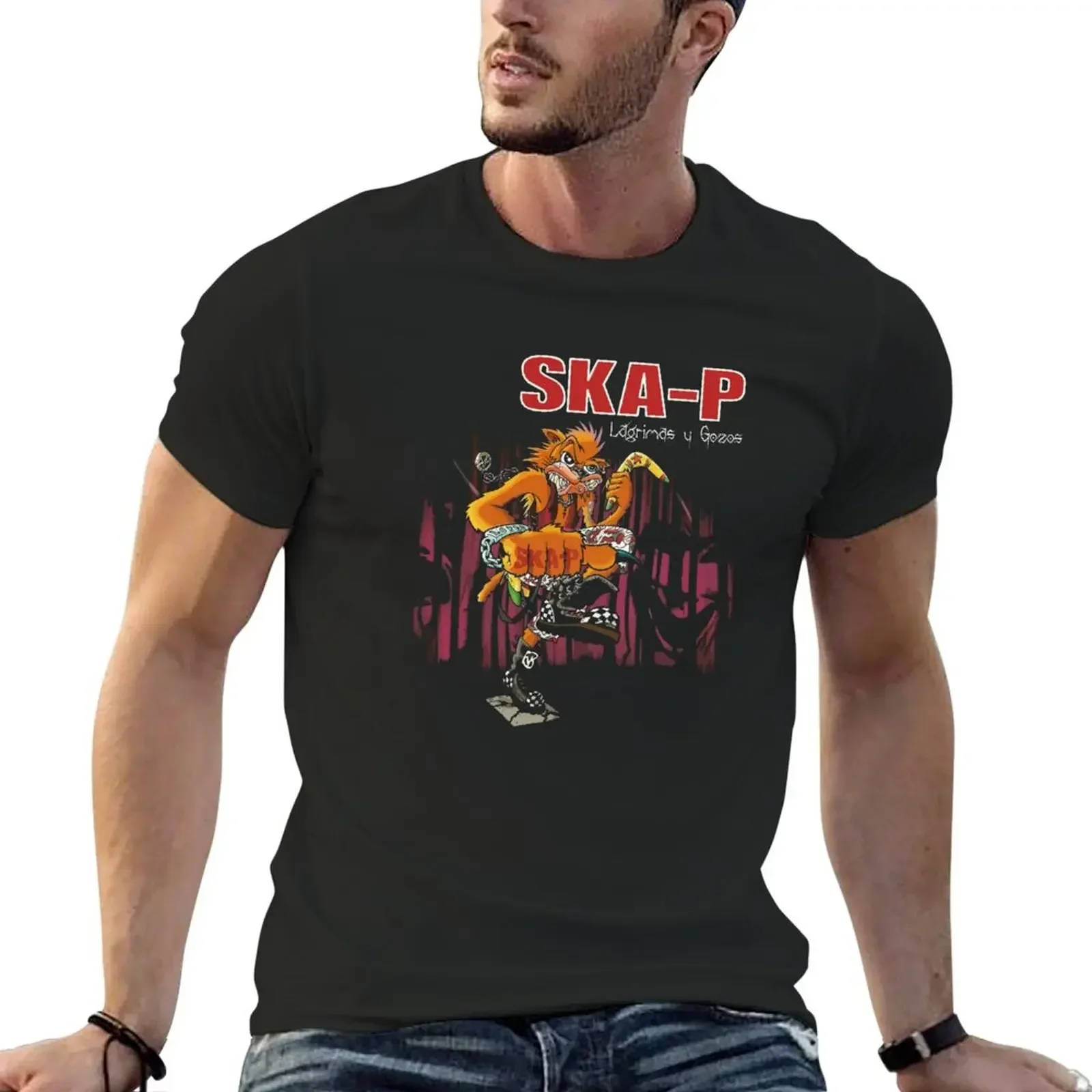 

Ska-P Lagrimas Y Gozos T-Shirt summer tops baggy shirts sublime oversized mens graphic t-shirts