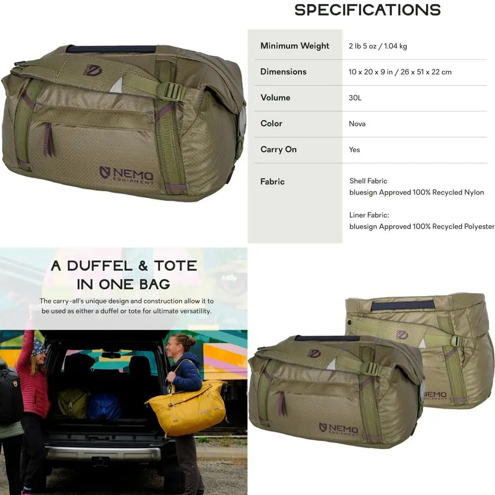 

Многофункциональная сумка-рюкзак 30 л, водонепроницаемая, для снаряжения - Nova