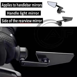 For KAWASAKI Z900 Z900SE Z400 Left Right Side Rotation Z 900 SE 400 New motorcycle handle Anti-glare blue mirror rod end mirror