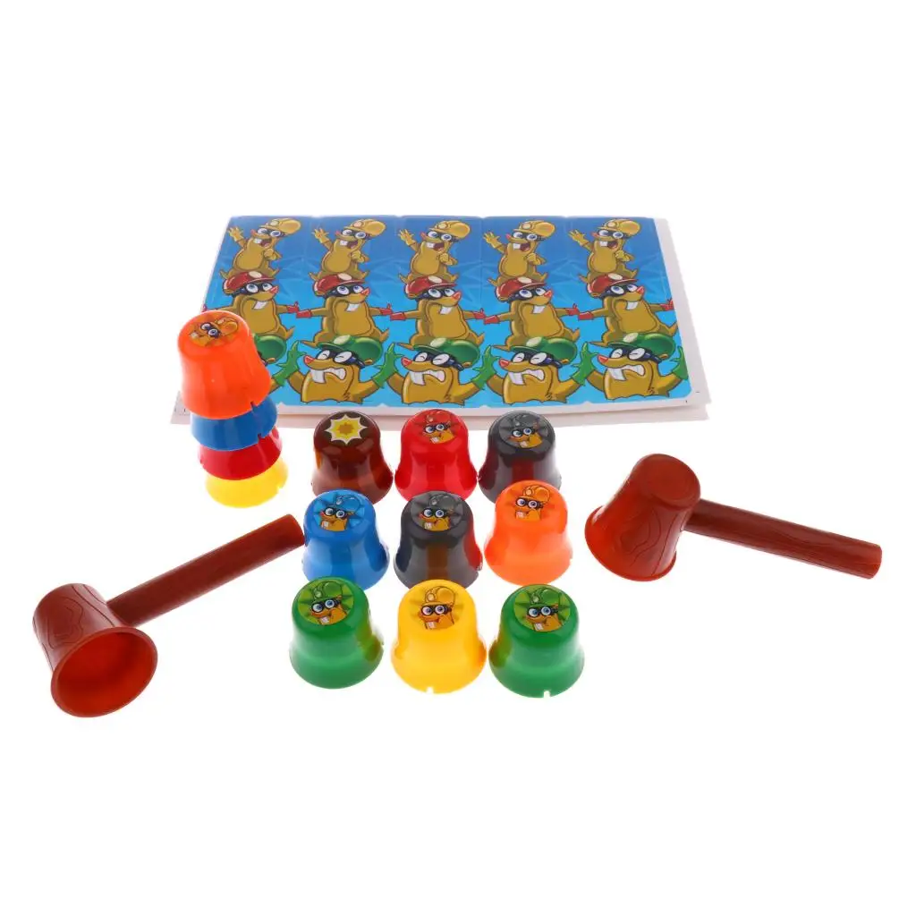 

Hammering Cups Game Toy Plastic Board Game for Children Fun Table Kids Toys for Birthday Party