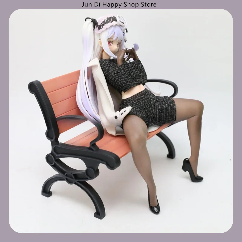 

Аниме-фигурка 17,5 см: Девушка сидит на стуле, коллекционная статуэтка, украшение для рабочего стола, игрушка, подарок для фанатов