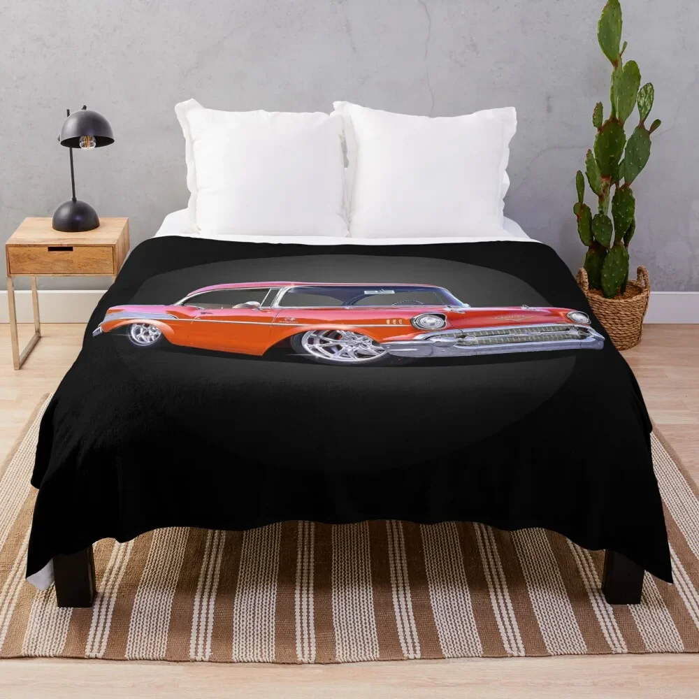 

57 Chevy Throw Blanket Ultra Soft Flannel Fleece Blanket for All Seasons