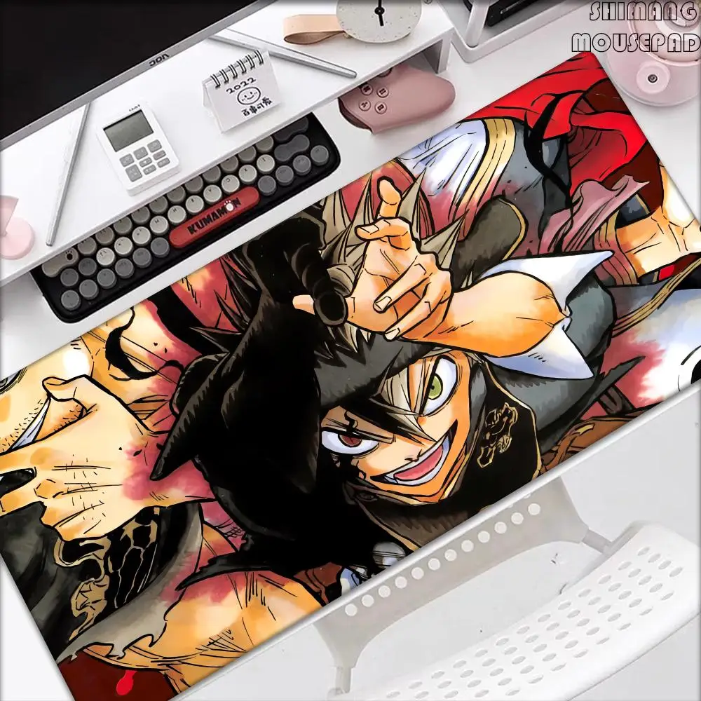 

Black Clover Anime Computer Mouse Pad Gaming MousePad Large Mouse pad Gaming Accessory Mause Carpet PC Desk Mat keyboard pad