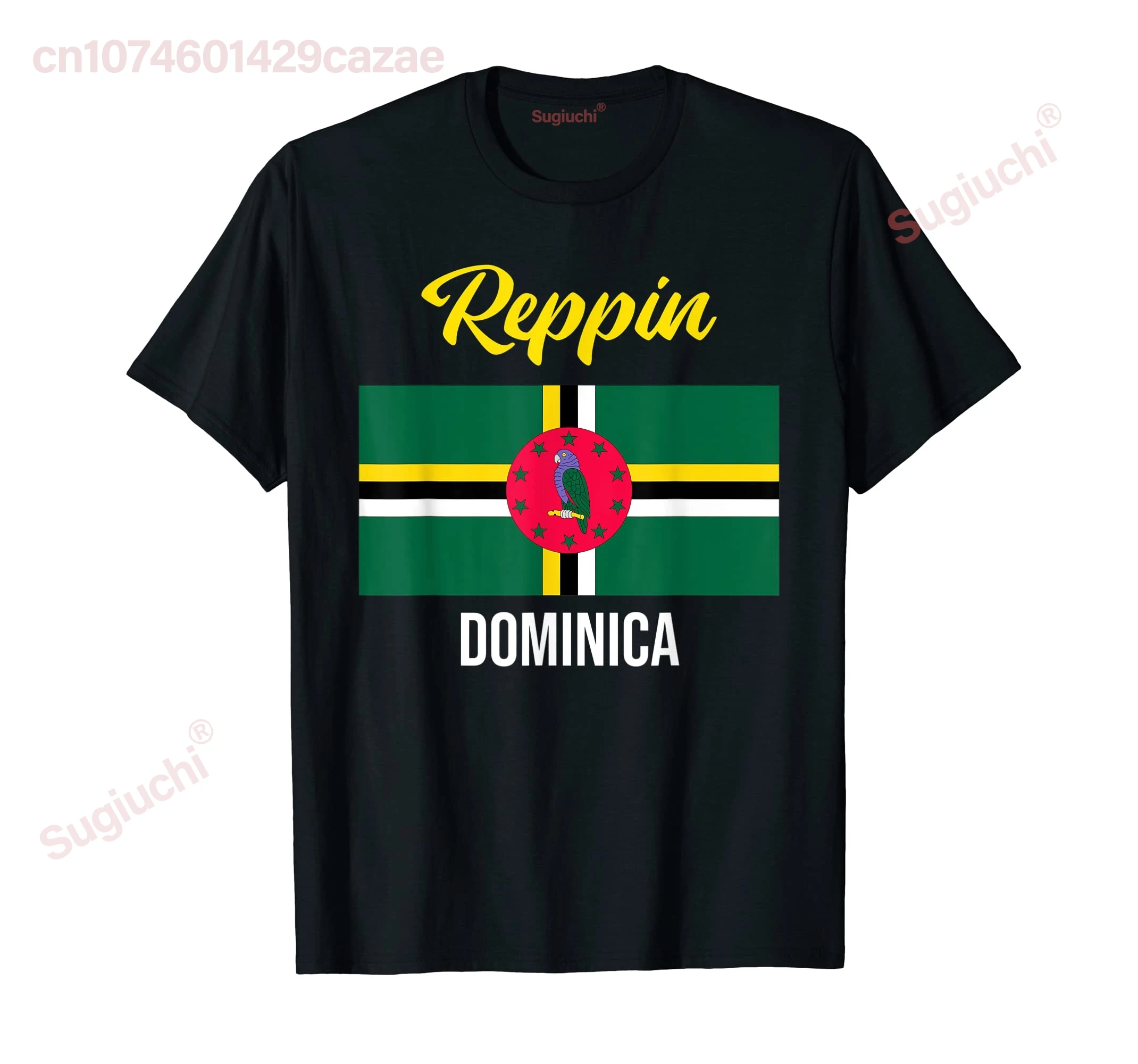 100% Cotton Dominica Flag Reppin West Indies Vacation T Shirt MEN WOMEN UNISEX T Shirts Size S-6XL