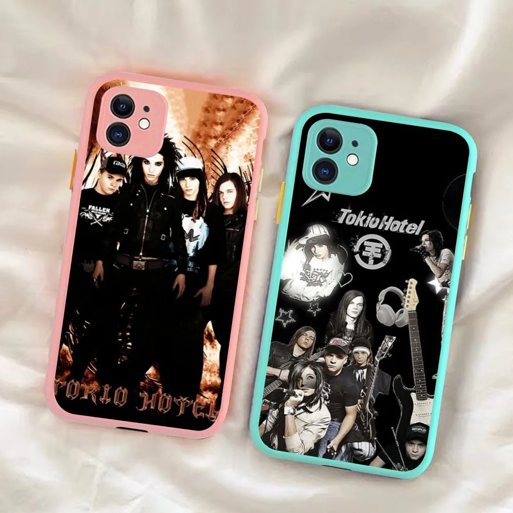 Hot Band T-Tokio H-Hotel Phone Case For IPhone 14 11 12 13 Mini Pro Max 8 7 Plus X XR XS MAX Translucent Matte Cover