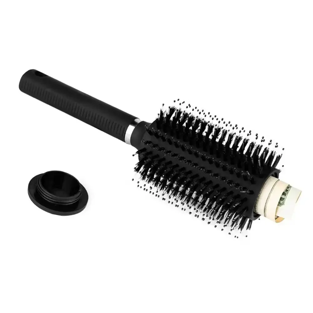 صندوق آمن بمفتاح مشط شعر مخفي ، خبأ سري ، فرشاة تحويل ، تخزين مجوهرات ماسية للاختباء ، غطاء قابل للإزالة ، غير ظاهر #1