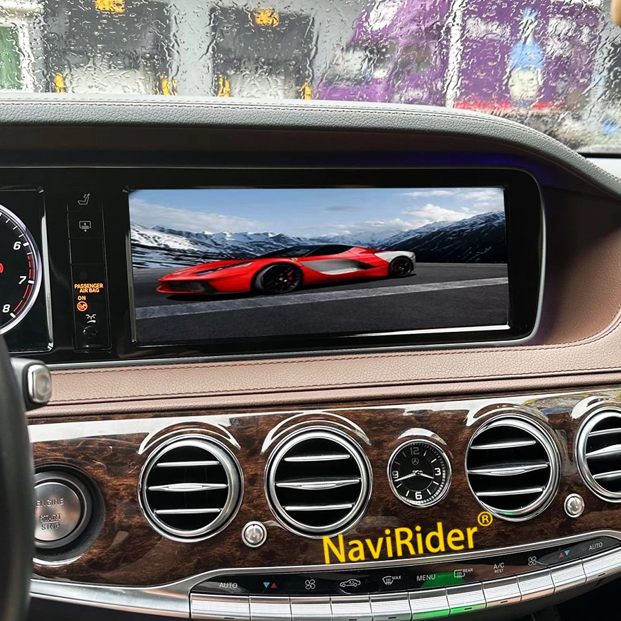 

Android 12,3 "беспроводной CarPlay для Mercedes Benz S-Class W222 2014-2018 с автомобильной навигацией Mirror Link, мультимедийный видеоплеер