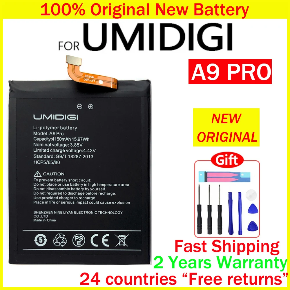 New Original Battery For UMI Umidigi X F2 A1 A3 A5 A7 A7S A9 A11 A13S Bison GT S2 S3 S5 Z Z2 Pro One MAX Power 5 London X10S