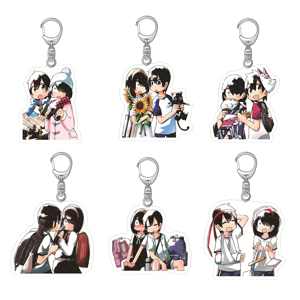 

”My Clueless First Friend“ 6CM Acrylic keychain Akane Nishimura Unaware Bag Pendant Gift for Halloween Christmas Anime Fans