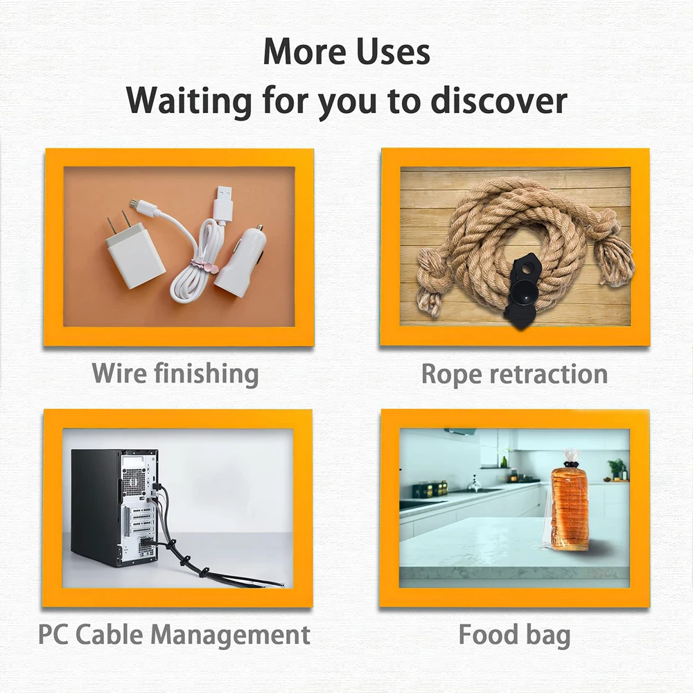 5/10ชิ้นตัวหนีบสายเคเบิลสายรัดซิลิโคนสำหรับหูฟังที่ชาร์จแบตเตอรี่โทรศัพท์เมาส์ใช้ซ้ำได้สายรัดสายคาด