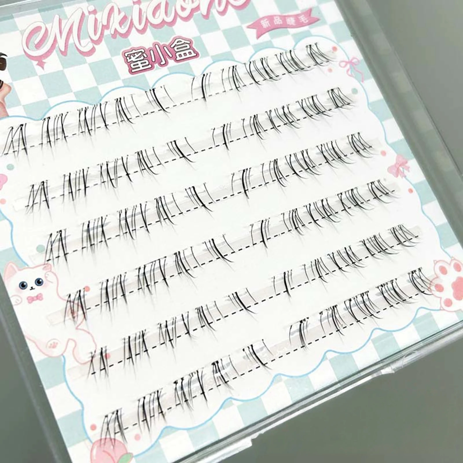 ขนตาปลอมแบบนุ่มเป็นธรรมชาติ น้ำหนักเบา ขนตาปลอมแบบคลัสเตอร์ใยนุ่มสำหรับการแต่งหน้าในงานปาร์ตี้ทุกวัน