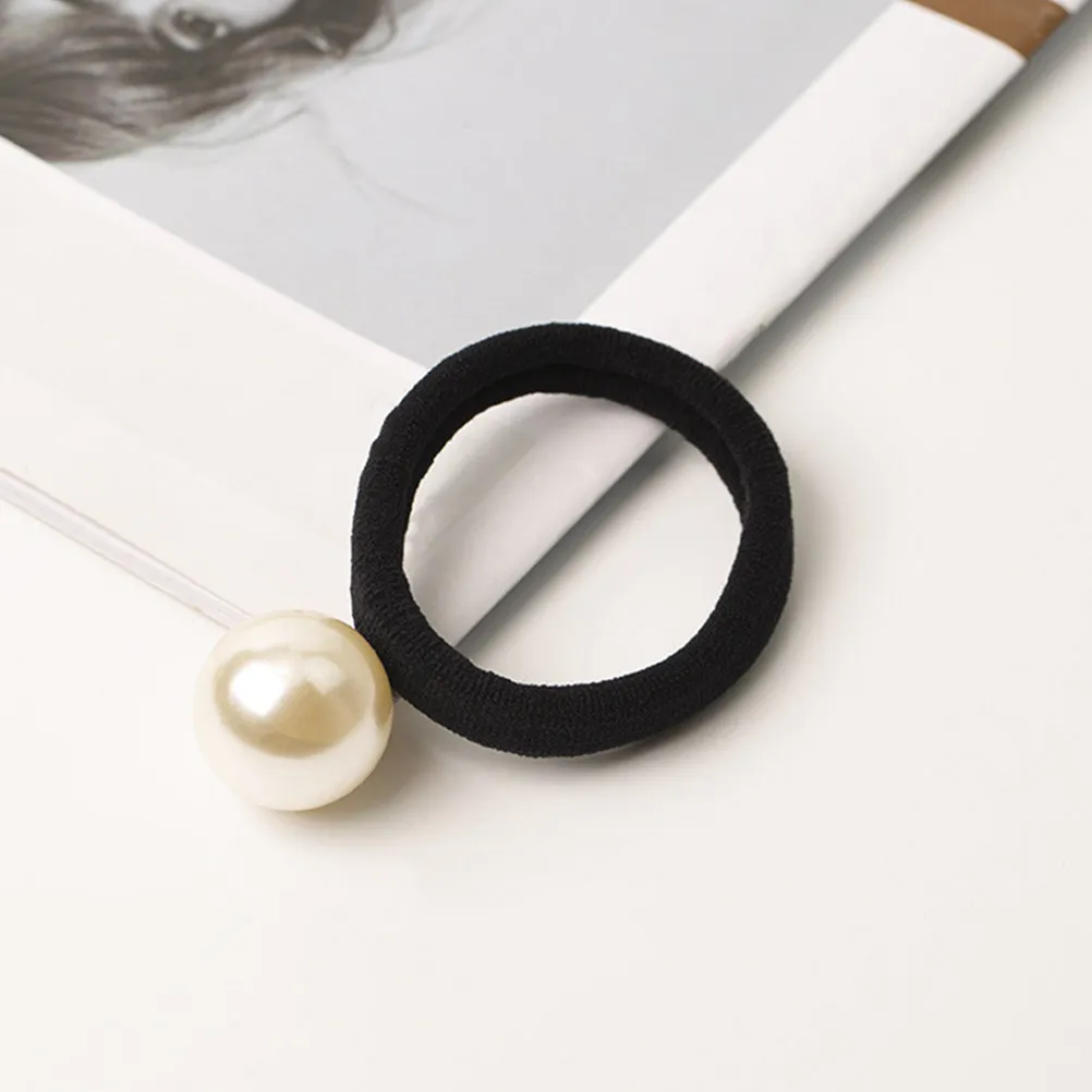 

10Pcs Pearl Hair Tie for Women and Girls Elastic Ponytail Holder Decorative Hair Accessories with Exquisite Pearl Charm Elegant