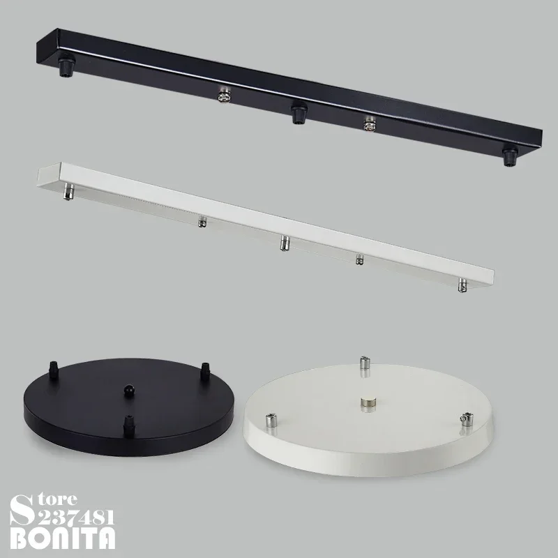 Ceiling Tray Ceiling Plate Ceiling Base hang up 3 lamps long tray round tray black white color