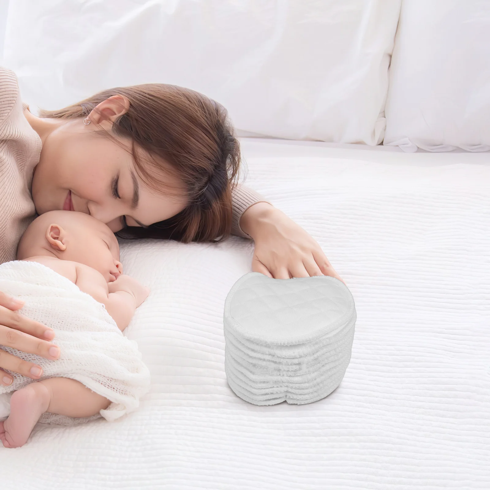 

20 Pcs Breastfeeding Pads Washable Nursing Essentials for Cotton Supplies Breastmilk