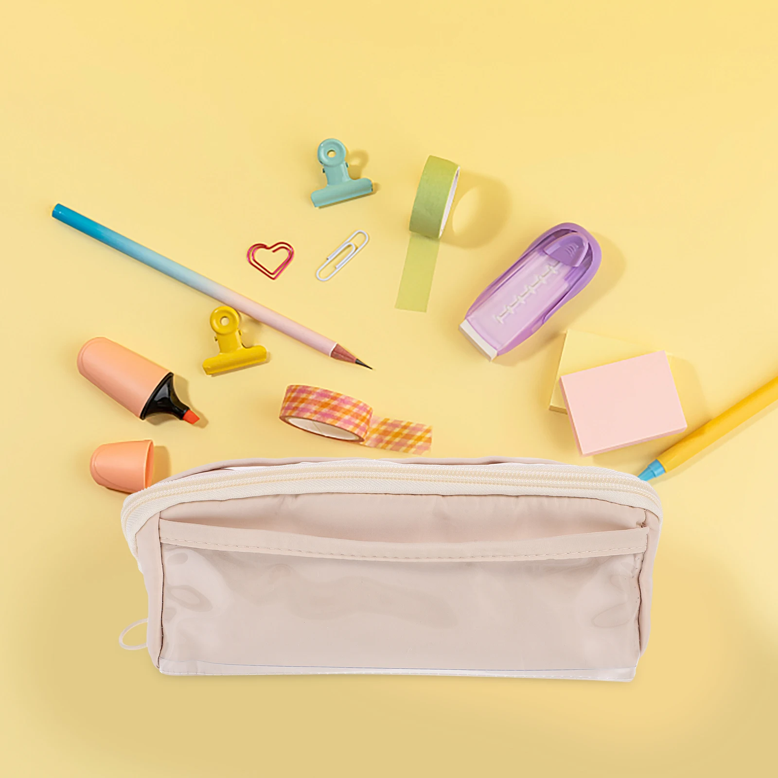 

Ten Layers Pencil Bag Compact Lightweight Zipper Design Multi-Function Pen Organizer Portable Stationery Storage